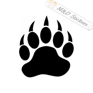 Bear Claw (4.5" - 30") Vinyl Decal in Different colors & size for Cars/Bikes/Windows