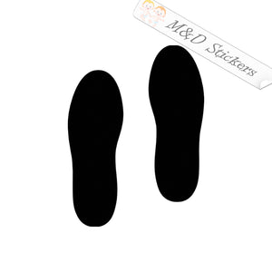 Foot steps floor markings (4.5" - 30") Vinyl Decal in Different colors & size for Cars/Bikes/Windows