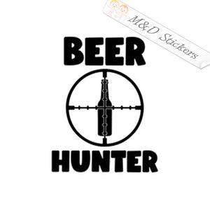 Beer hunter (4.5" - 30") Vinyl Decal in Different colors & size for Cars/Bikes/Windows