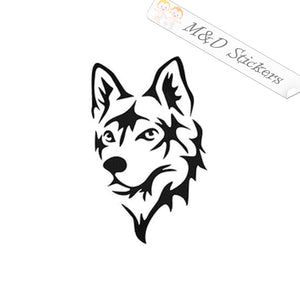 Husky Dog (4.5" - 30") Vinyl Decal in Different colors & size for Cars/Bikes/Windows