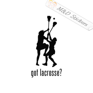 Got Lacrosse (4.5" - 30") Vinyl Decal in Different colors & size for Cars/Bikes/Windows