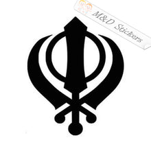 Sikhism Khanda Sign (4.5" - 30") Vinyl Decal in Different colors & size for Cars/Bikes/Windows