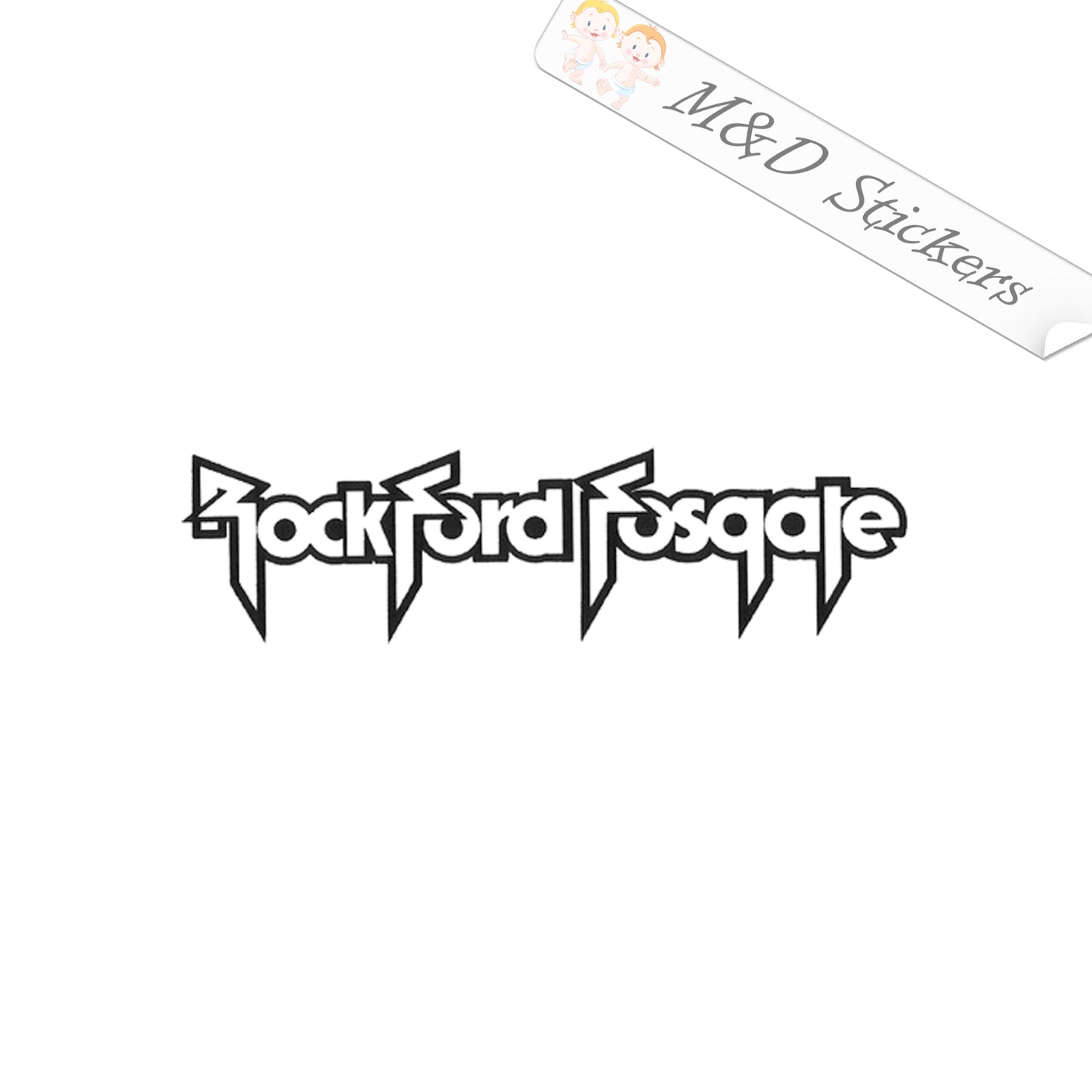Rockford Fosgate Logo (4.5" - 30") Vinyl Decal in Different colors & size for Cars/Bikes/Windows