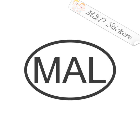 Malaysian Eurostyle bumper sticker (4.5" - 30") Decal in Different colors & size for Cars/Bikes/Windows