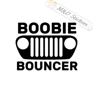 Jeep Boobie bouncer (4.5" - 30") Vinyl Decal in Different colors & size for Cars/Bikes/Windows