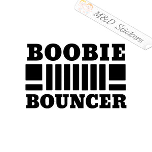Jeep Boobie bouncer (4.5" - 30") Vinyl Decal in Different colors & size for Cars/Bikes/Windows