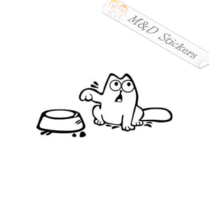 Hungry Simon Cat (4.5" - 30") Vinyl Decal in Different colors & size for Cars/Bikes/Windows