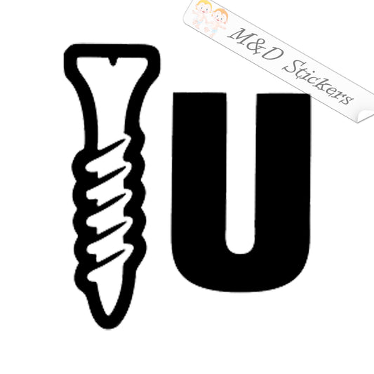 Screw You (4.5" - 30") Vinyl Decal in Different colors & size for Cars/Bikes/Windows