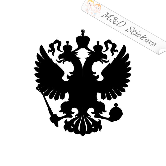 2x Russian Coat of Arms Vinyl Decal Sticker Different colors & size for Cars/Bikes/Windows