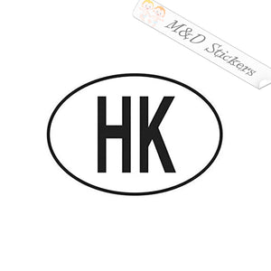 Hong Kong Eurostyle bumper sticker (4.5" - 30") Decal in Different colors & size for Cars/Bikes/Windows