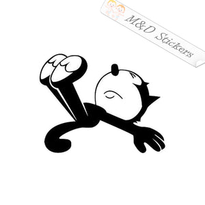 2x Sleeping Felix the Cat Vinyl Decal Sticker Different colors & size for Cars/Bikes/Windows