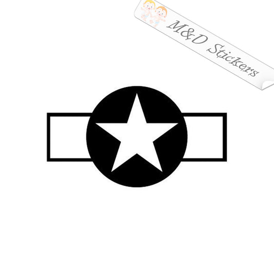 US Air Force - US Army Star (4.5" - 30") Vinyl Decal in Different colors & size for Cars/Bikes/Windows