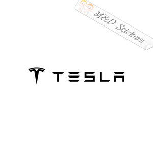 2x Tesla Logo Vinyl Decal Sticker Different colors & size for Cars/Bikes/Windows