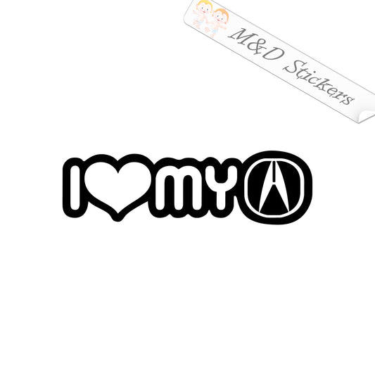 I love my Acura (4.5" - 30") Vinyl Decal in Different colors & size for Cars/Bikes/Windows
