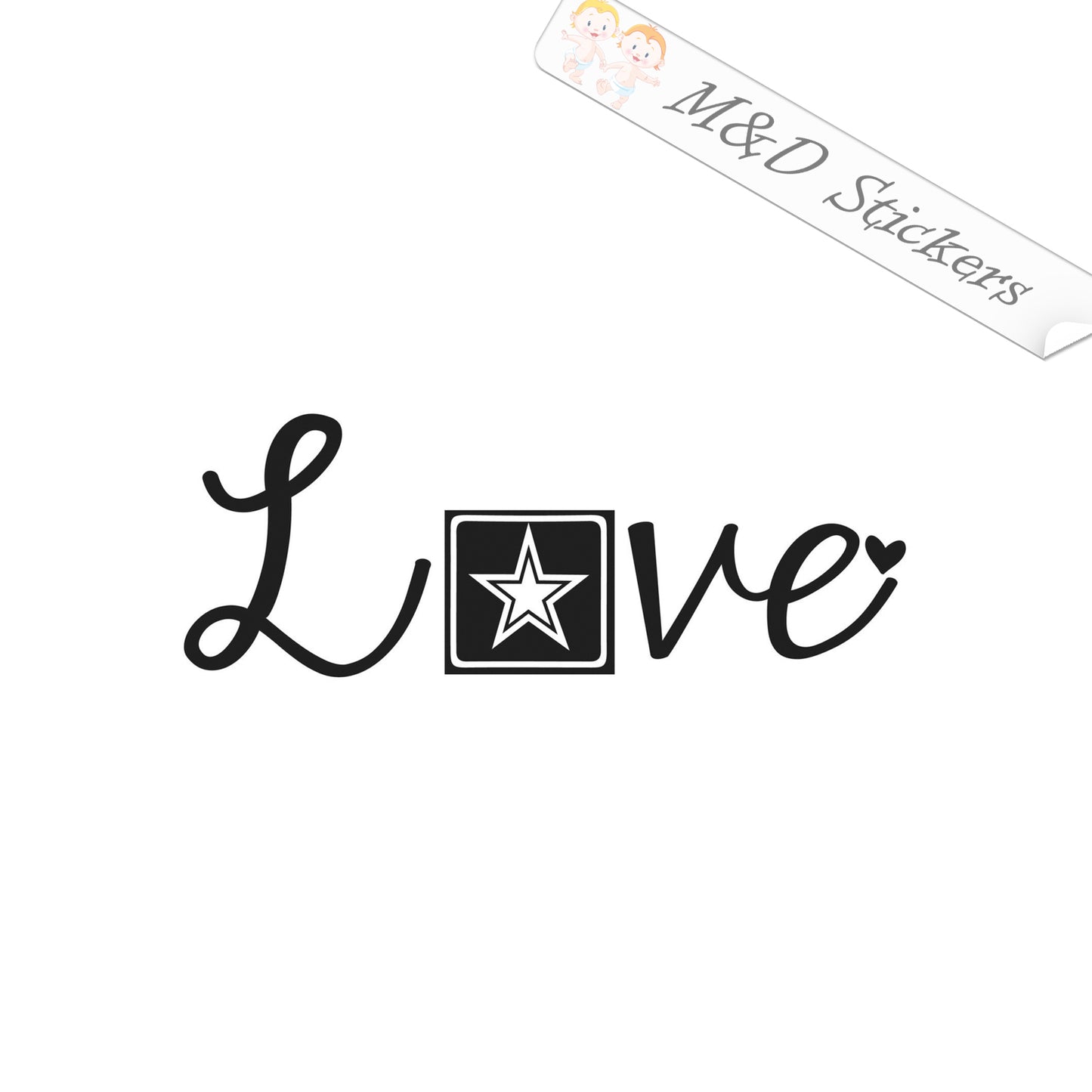US Army Love (4.5" - 30") Vinyl Decal in Different colors & size for Cars/Bikes/Windows