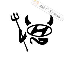 Hyundai Devil Logo (4.5" - 30") Vinyl Decal in Different colors & size for Cars/Bikes/Windows