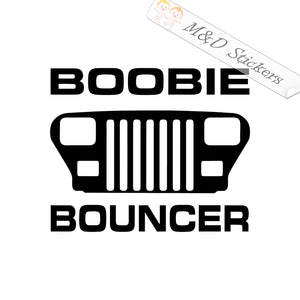 Jeep Boobie bouncer (4.5" - 30") Vinyl Decal in Different colors & size for Cars/Bikes/Windows