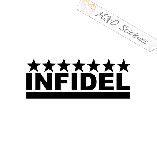 Infidel (4.5" - 30") Vinyl Decal in Different colors & size for Cars/Bikes/Windows