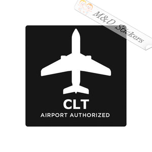 Uber CLT airport authorized (6" - 30") Vinyl Decal in Different colors & size for Cars/Bikes/Windows
