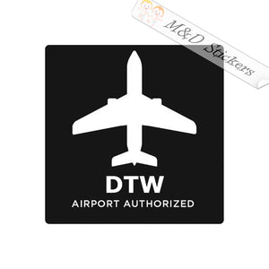 Uber DTW airport authorized (6" - 30") Vinyl Decal in Different colors & size for Cars/Bikes/Windows