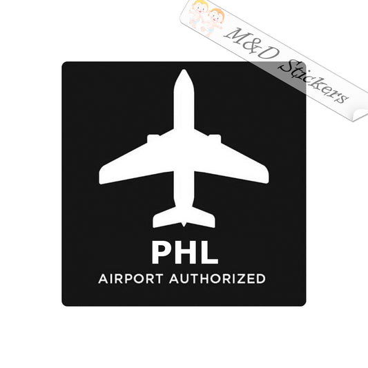 PHL airport authorized (6" - 30") Vinyl Decal in Different colors & size for Cars/Bikes/Windows