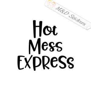 2x Hot Mess Express Vinyl Decal Sticker Different colors & size for Cars/Bikes/Windows