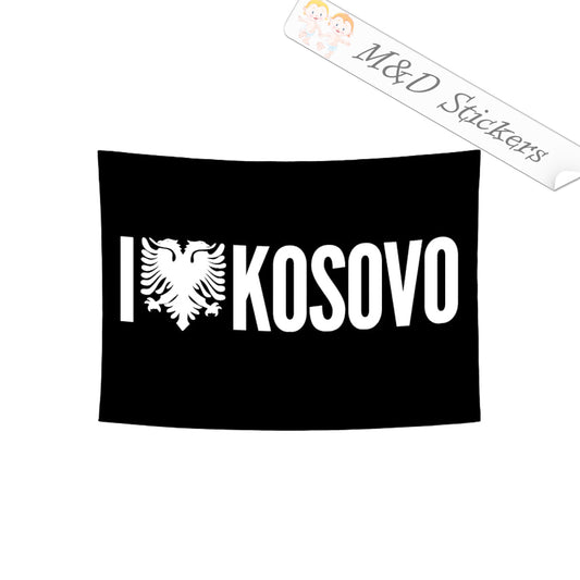 Kosovo Flag (4.5" - 30") Decal in Different colors & size for Cars/Bikes/Windows