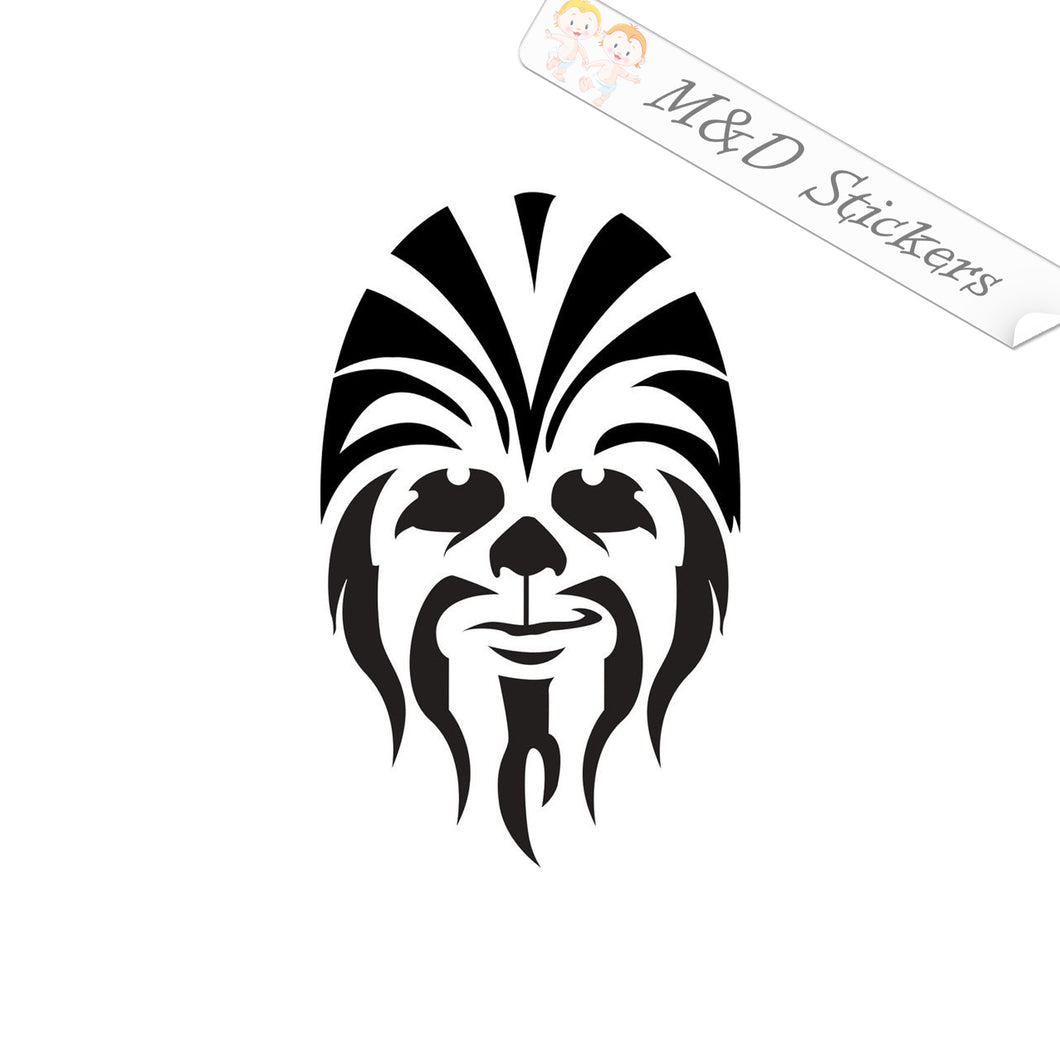 2x Chewbacca Star Wars Vinyl Decal Sticker Different colors & size for Cars/Bikes/Windows