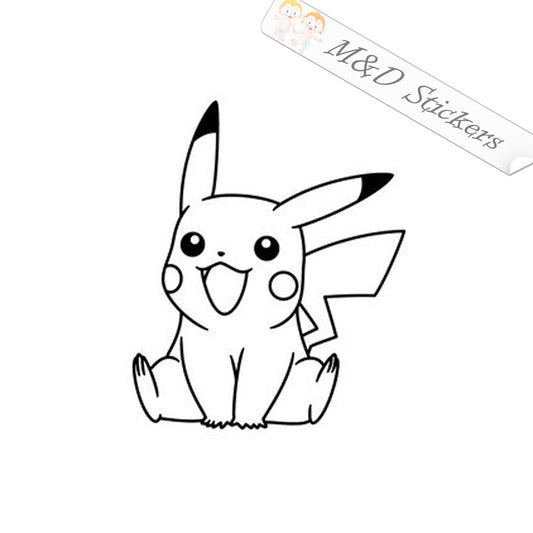 2x Pokemon Pikachu Vinyl Decal Sticker Different colors & size for Cars/Bikes/Windows