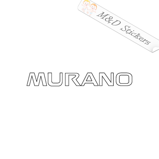 Nissan Murano script (4.5" - 30") Vinyl Decal in Different colors & size for Cars/Bikes/Windows