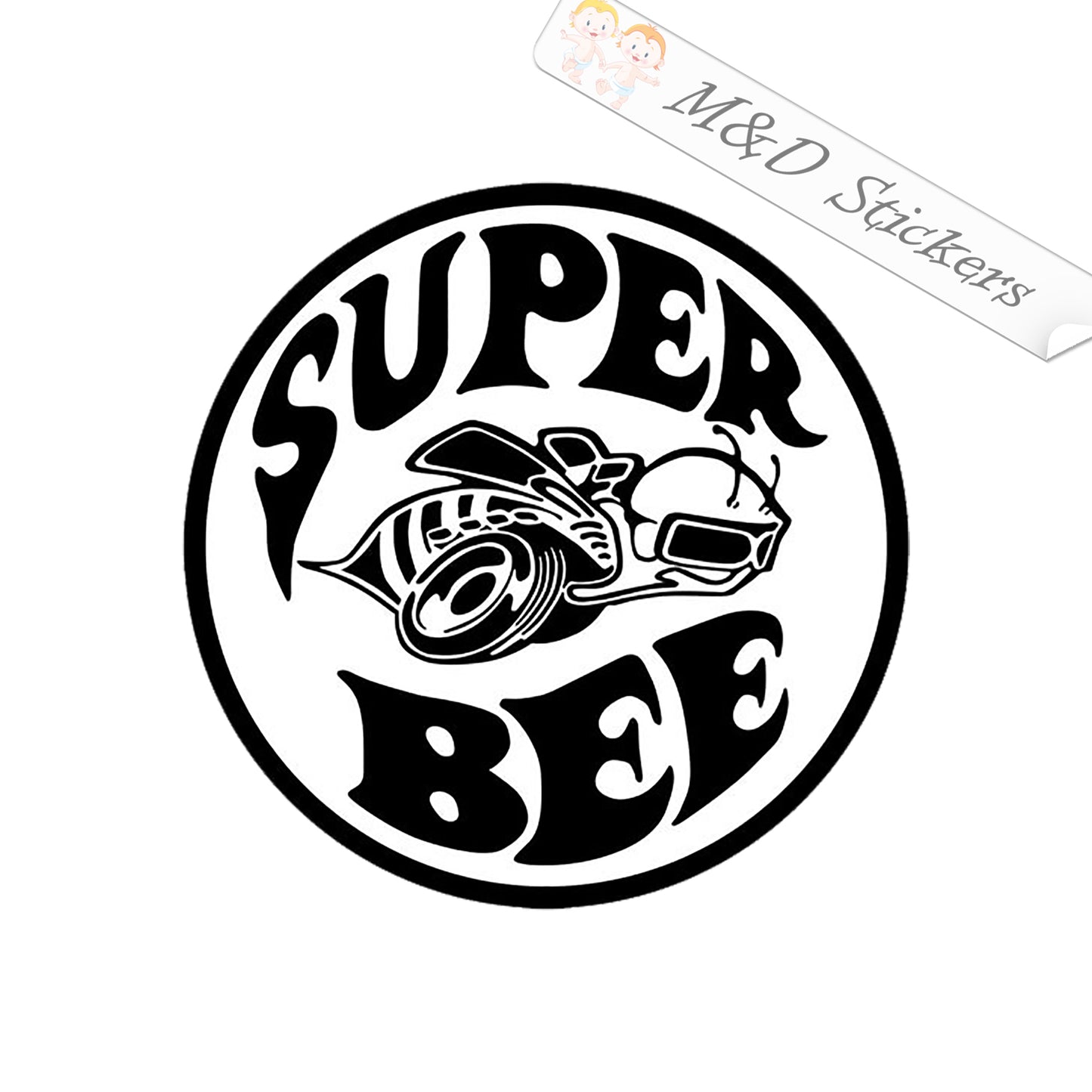 Dodge SRT Super Bee Logo (4.5" - 30") Vinyl Decal in Different colors & size for Cars/Bikes/Windows