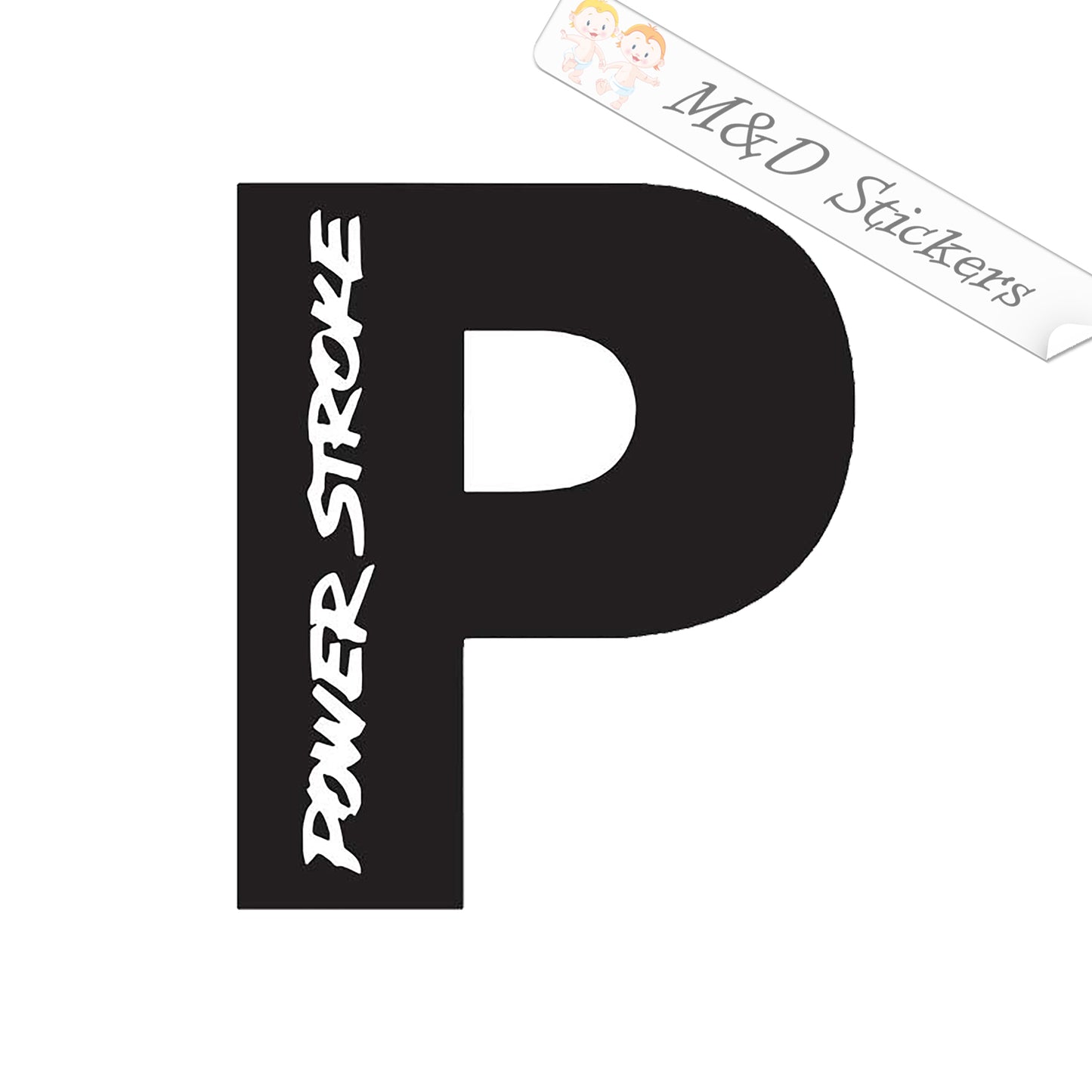 Ford Power stroke script (4.5" - 30") Vinyl Decal in Different colors & size for Cars/Bikes/Windows