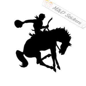 Horse rider (4.5" - 30") Vinyl Decal in Different colors & size for Cars/Bikes/Windows