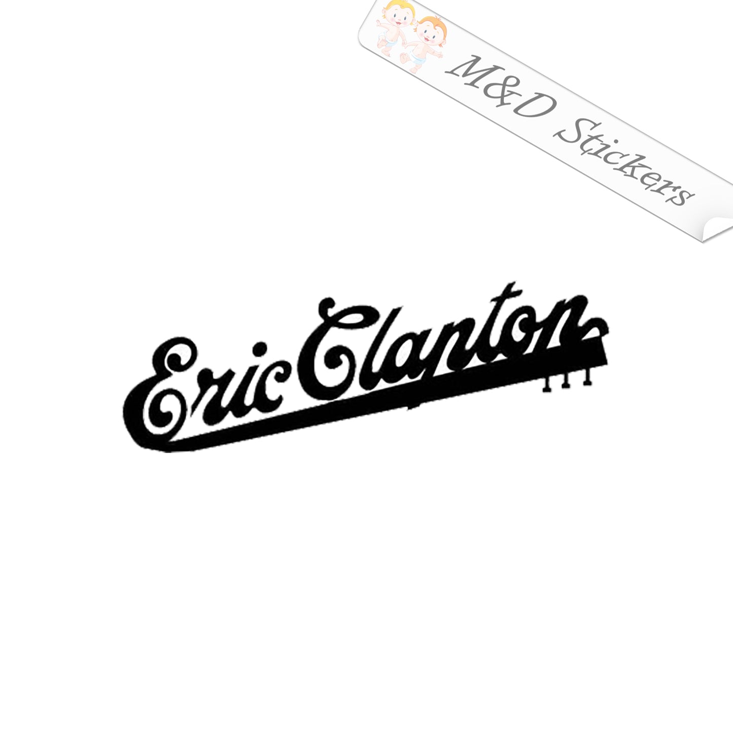 Eric Clapton Music Logo (4.5" - 30") Vinyl Decal in Different colors & size for Cars/Bikes/Windows