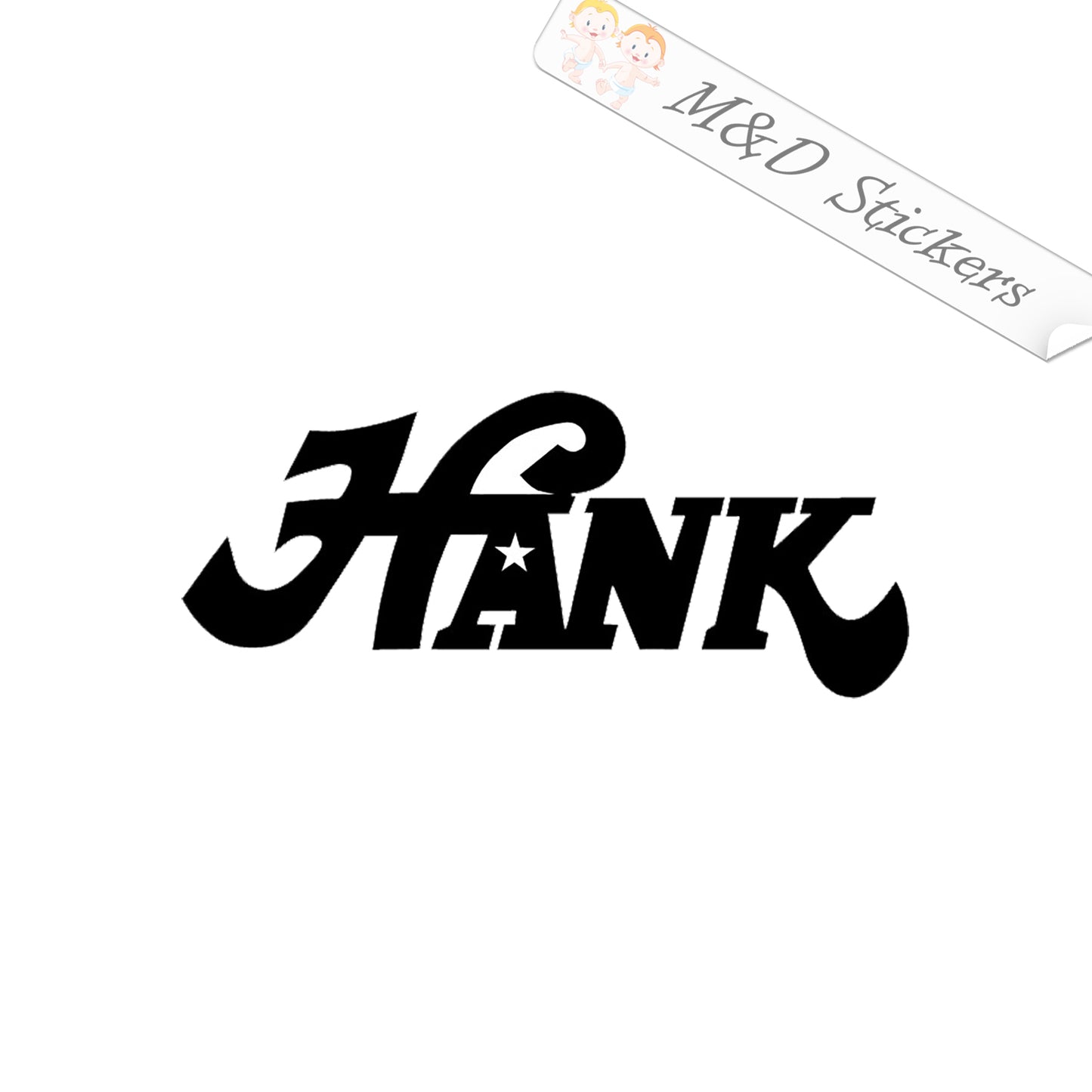 Hank Williams Jr Logo (4.5" - 30") Vinyl Decal in Different colors & size for Cars/Bikes/Windows