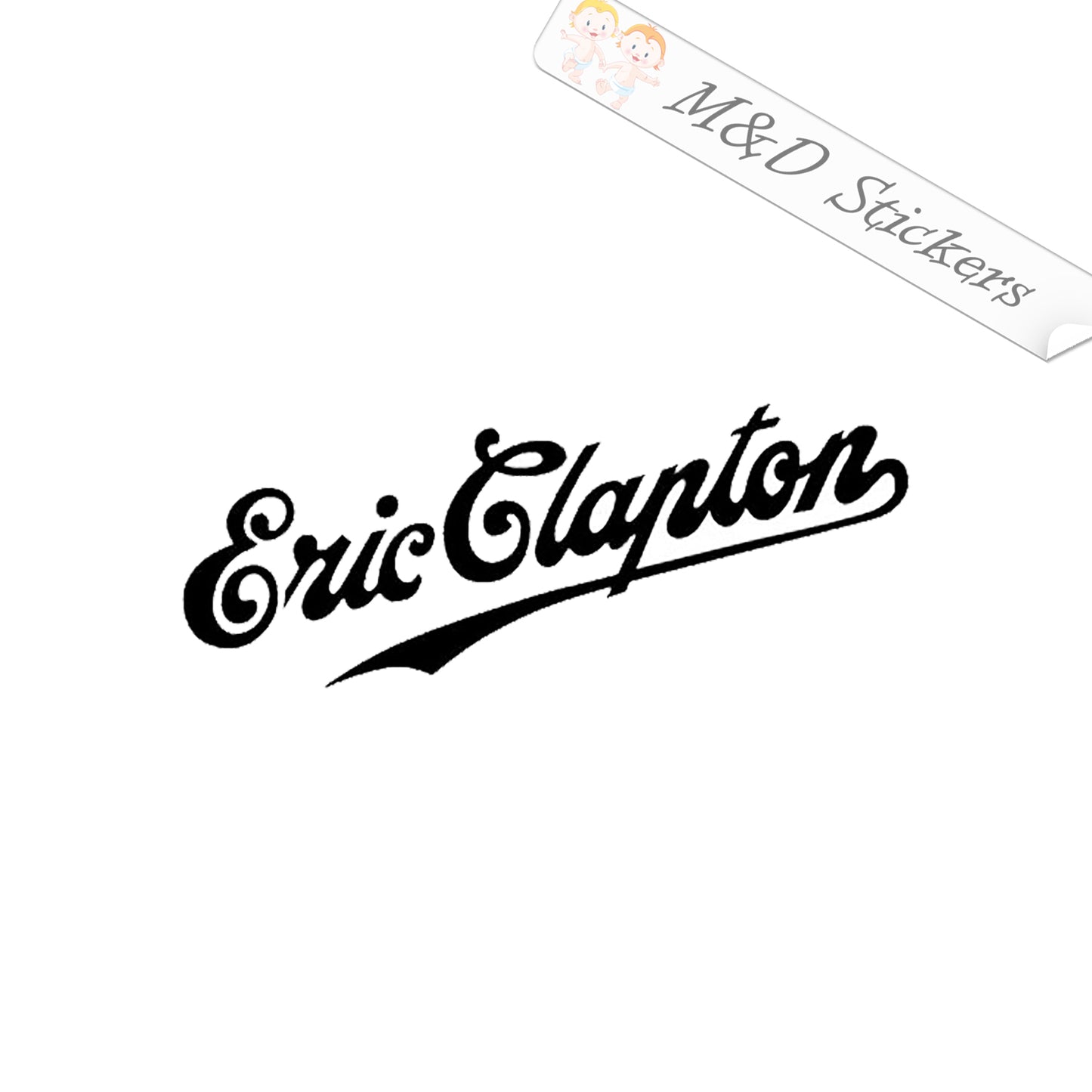 Eric Clapton Music Logo (4.5" - 30") Vinyl Decal in Different colors & size for Cars/Bikes/Windows