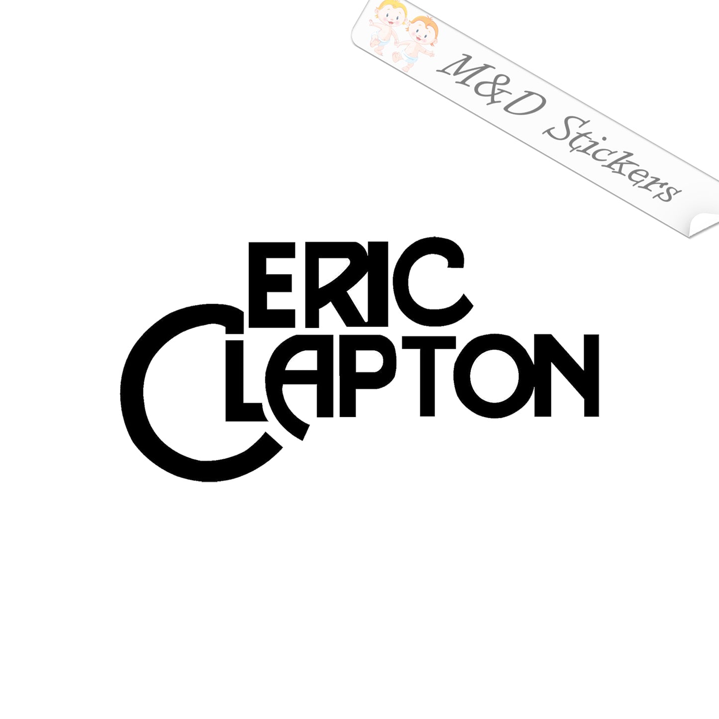 Eric Clapton Music Logo (4.5" - 30") Vinyl Decal in Different colors & size for Cars/Bikes/Windows
