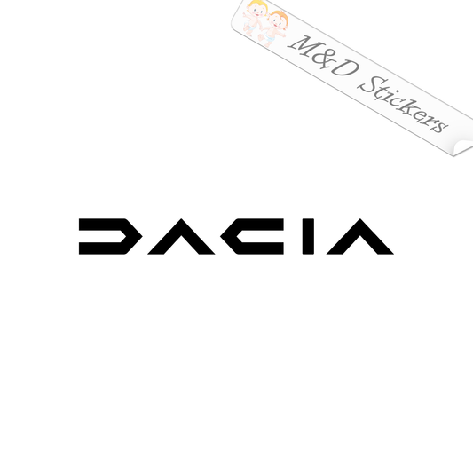Dacia Cars Logo (4.5" - 30") Vinyl Decal in Different colors & size for Cars/Bikes/Windows