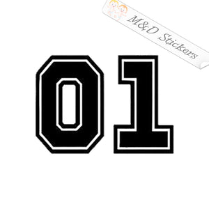 General Lee Number 01 (4.5" - 30") Vinyl Decal in Different colors & size for Cars/Bikes/Windows