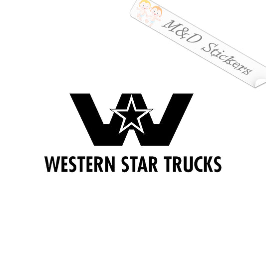 Western Star Trucks Logo (4.5" - 30") Vinyl Decal in Different colors & size for Cars/Bikes/Windows