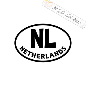 Netherlands Eurostyle bumper sticker (4.5" - 30") Decal in Different colors & size for Cars/Bikes/Windows