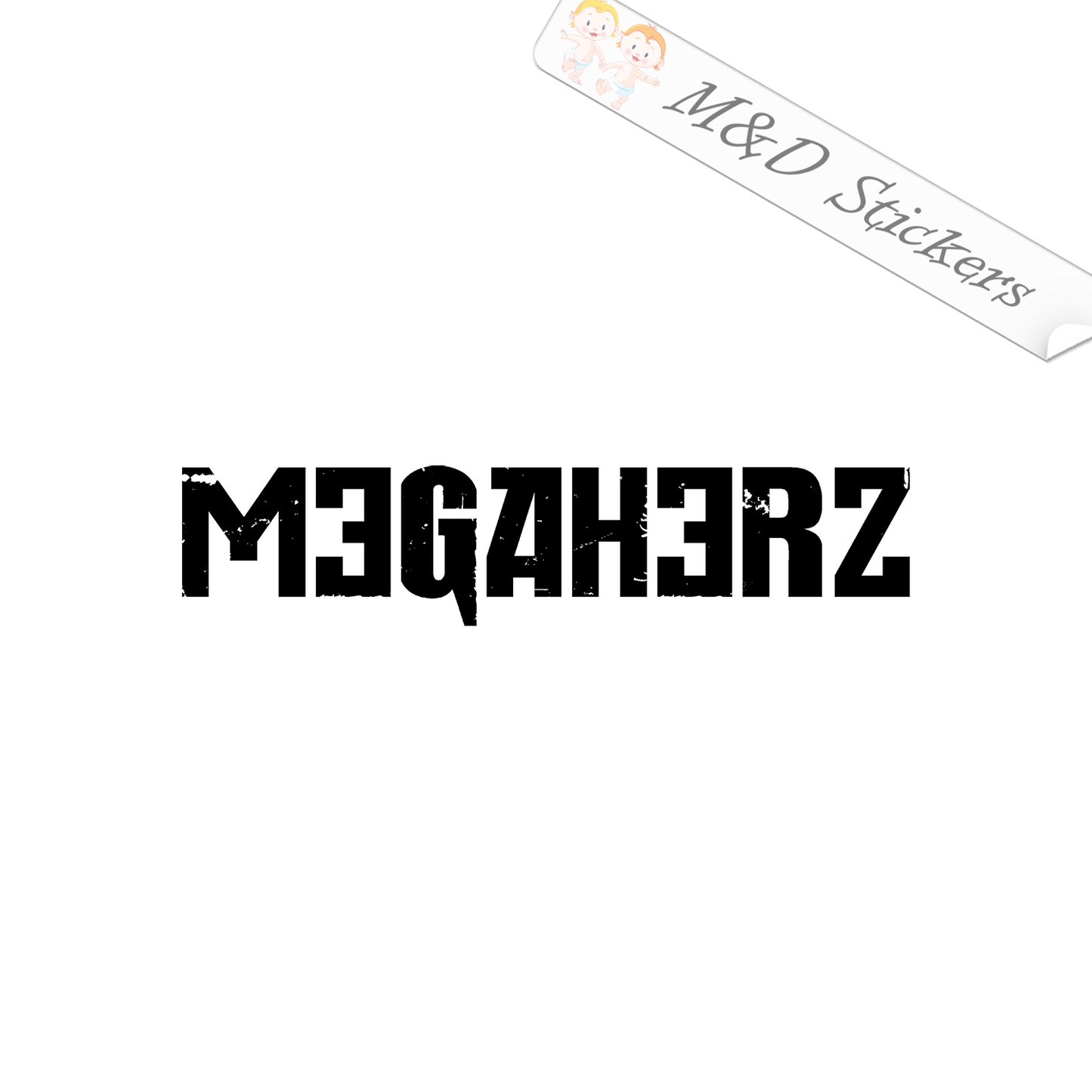 Megaherz Logo (4.5" - 30") Vinyl Decal in Different colors & size for Cars/Bikes/Windows