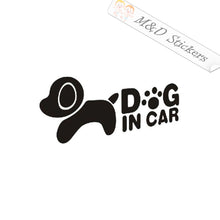 2x Dog on board Vinyl Decal Sticker Different colors & size for Cars/Bikes/Windows