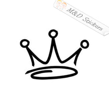 2x Crown Vinyl Decal Sticker Different colors & size for Cars/Bikes/Windows