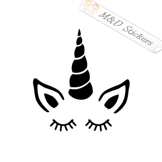 2x Unicorn Head Vinyl Decal Sticker Different colors & size for Cars/Bikes/Windows