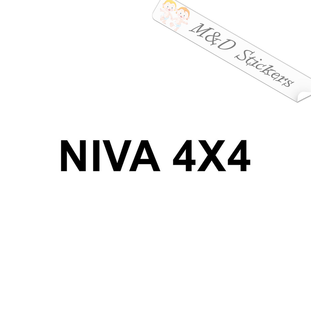2x Niva 4x4 Vinyl Decal Sticker Different colors & size for Cars/Bikes/Windows