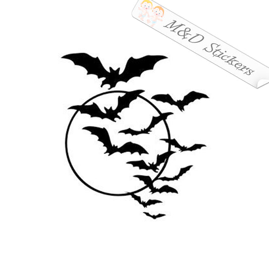 2x Bats Vinyl Decal Sticker Different colors & size for Cars/Bikes/Windows