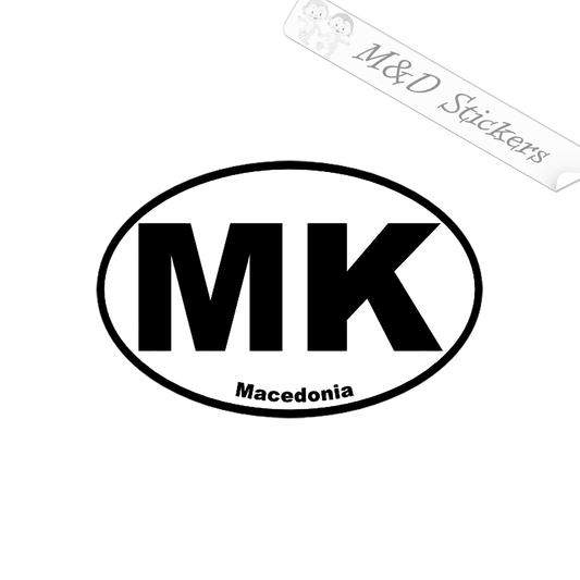 Macedonia Eurostyle bumper sticker (4.5" - 30") Decal in Different colors & size for Cars/Bikes/Windows