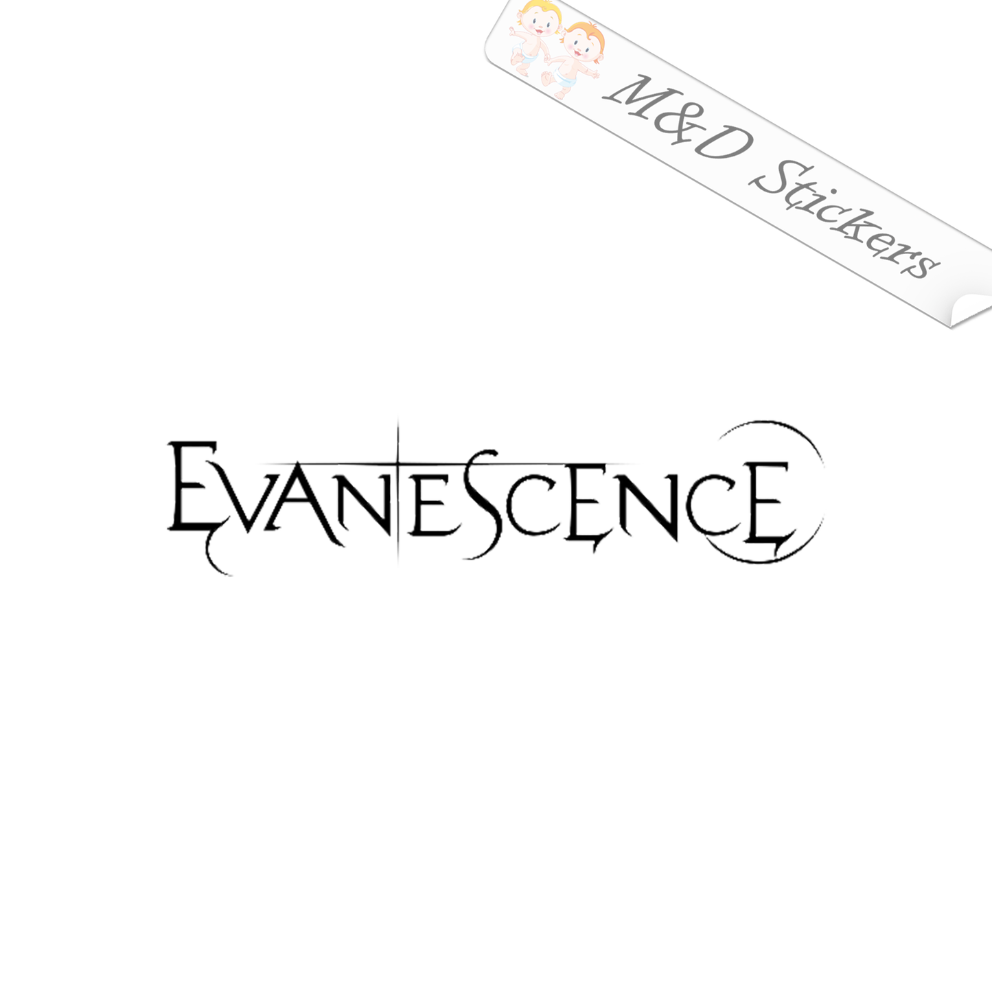 Evanescence Music band Logo (4.5" - 30") Vinyl Decal in Different colors & size for Cars/Bikes/Windows