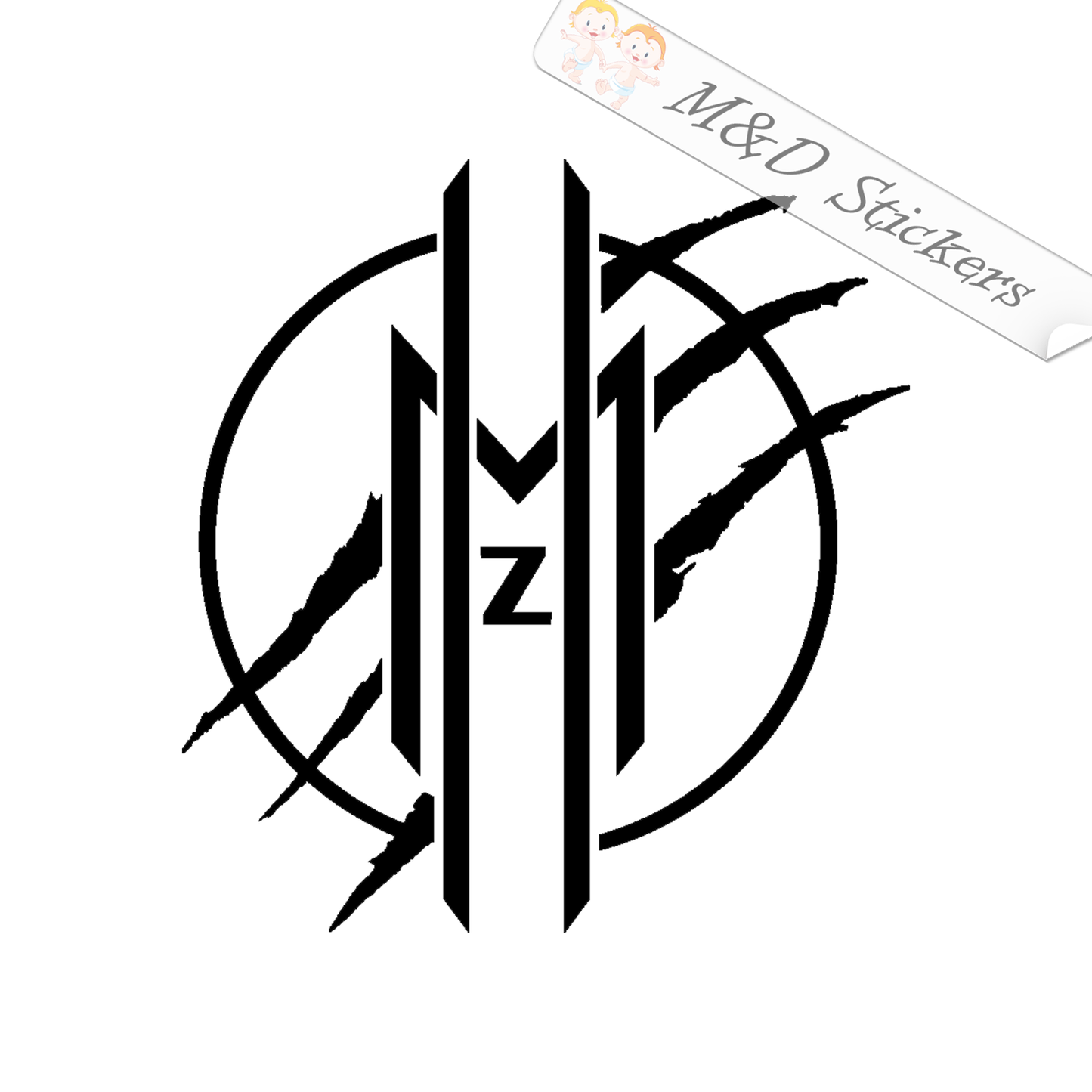 Megaherz Logo (4.5" - 30") Vinyl Decal in Different colors & size for Cars/Bikes/Windows